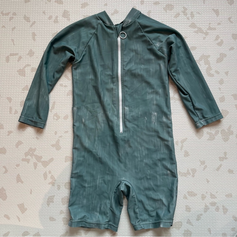Current Tyed Kids Swim Sunsuit - green